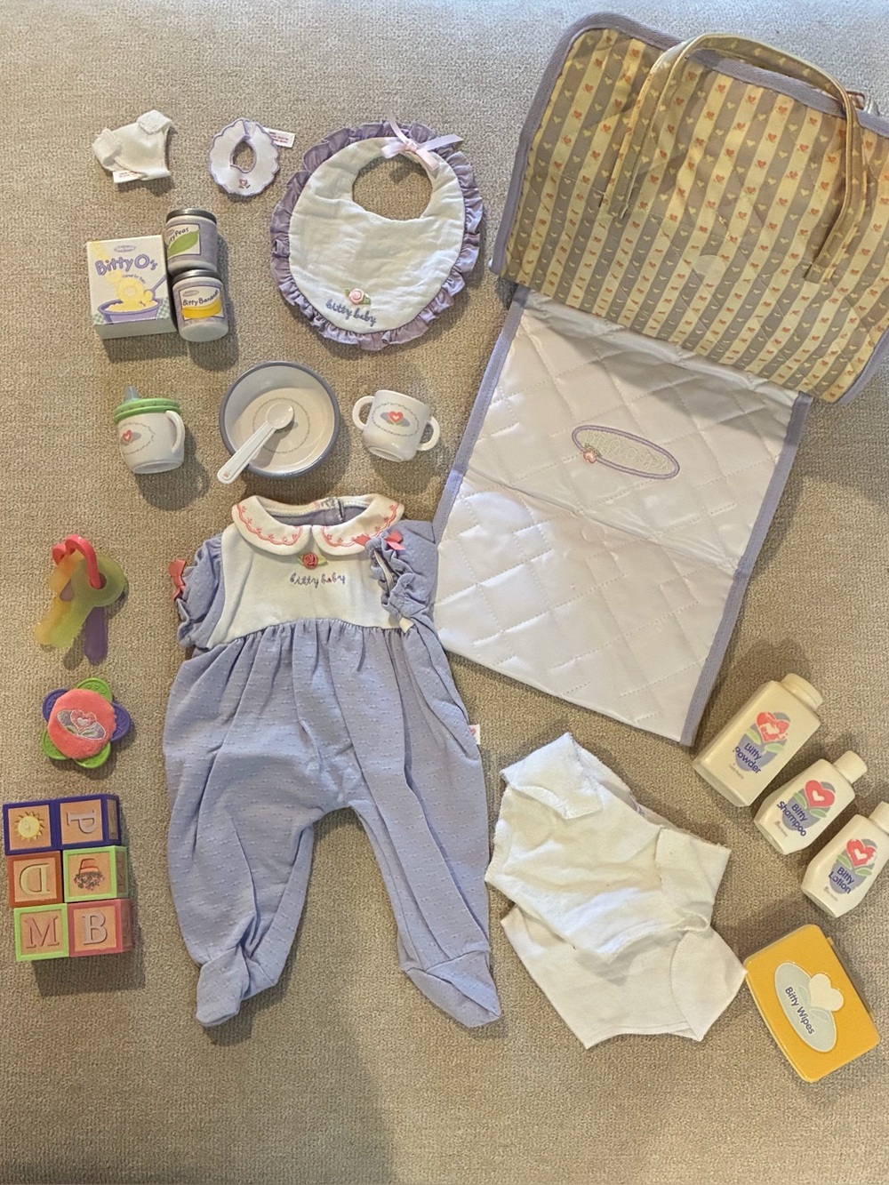 Bitty Baby Feeding, Diaper, and Play Set